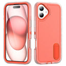 iPhone 16 Rugged PC + Silicone Phone Case with Holder