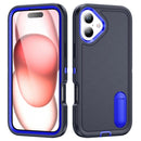 iPhone 16 Rugged PC + Silicone Phone Case with Holder