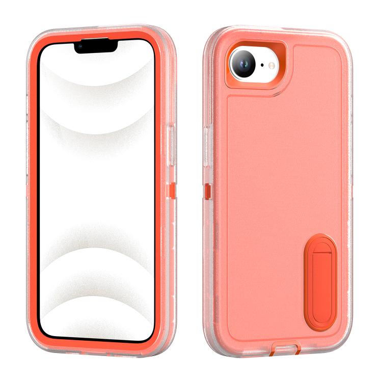 iPhone 16 Series Rugged PC + Silicone Phone Case with Holder