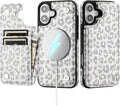 iPhone 16 Wallet Case Card Holder Cover Credit Card Slots Black