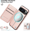 iPhone 16 Wallet Case Card Holder Cover Credit Card Slots Black