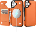 iPhone 16 Wallet Case Card Holder Cover Credit Card Slots Black