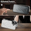 iPhone 16 Wallet Case Card Holder Cover Credit Card Slots Black