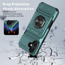 iPhone 16 Wallet Case Card Holder Store 2 Cards 360° Rotated Ring Stand Dual Layer Protection Wallet Phone Case