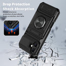 iPhone 16 Wallet Case Card Holder Store 2 Cards 360° Rotated Ring Stand Dual Layer Protection Wallet Phone Case