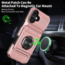 iPhone 16 Wallet Case Card Holder Store 2 Cards 360° Rotated Ring Stand Dual Layer Protection Wallet Phone Case