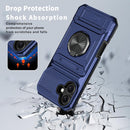 iPhone 16 Wallet Case Card Holder Store 2 Cards 360° Rotated Ring Stand Dual Layer Protection Wallet Phone Case