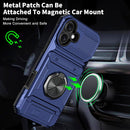 iPhone 16 Wallet Case Card Holder Store 2 Cards 360° Rotated Ring Stand Dual Layer Protection Wallet Phone Case