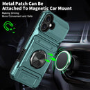 iPhone 16 Wallet Case Card Holder Store 2 Cards 360° Rotated Ring Stand Dual Layer Protection Wallet Phone Case