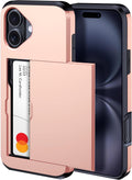 iPhone 16 Wallet Card Slot Wireless Charging Case