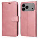 iPhone 16/17 Series Classic Calf Texture Flip Leather Phone Case