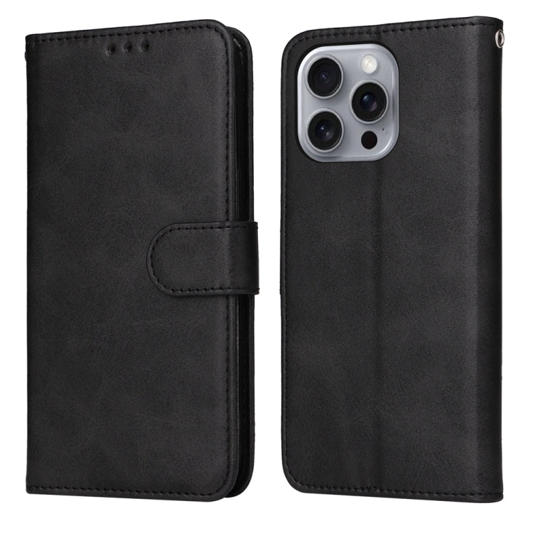 iPhone 16/17 Series Classic Calf Texture Flip Leather Phone Case