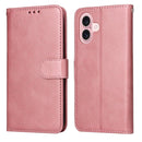 iPhone 16/17 Series Classic Calf Texture Flip Leather Phone Case