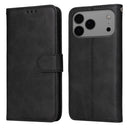 iPhone 16/17 Series Classic Calf Texture Flip Leather Phone Case