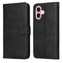 iPhone 16/17 Series Classic Calf Texture Flip Leather Phone Case
