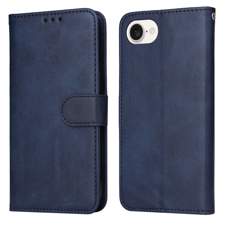 iPhone 16/17 Series Classic Calf Texture Flip Leather Phone Case