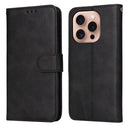 iPhone 16/17 Series Classic Calf Texture Flip Leather Phone Case