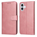 iPhone 16/17 Series Classic Calf Texture Flip Leather Phone Case