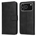 iPhone 16/17 Series Classic Calf Texture Flip Leather Phone Case