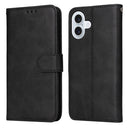 iPhone 16/17 Series Classic Calf Texture Flip Leather Phone Case