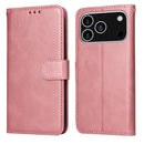 iPhone 16/17 Series Classic Calf Texture Flip Leather Phone Case