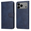iPhone 16/17 Series Classic Calf Texture Flip Leather Phone Case