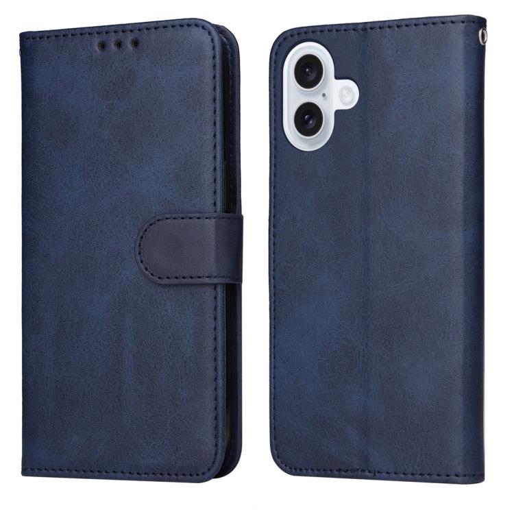 iPhone 16/17 Series Classic Calf Texture Flip Leather Phone Case