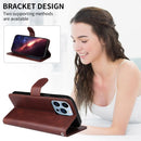 iPhone 16/17 Series Classic Calf Texture Flip Leather Phone Case