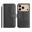 iPhone 16/17 Series Dual - Folded S - shape Leather Phone Case
