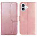iPhone 16/17 Series Dual - Folded S - shape Leather Phone Case