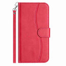iPhone 16/17 Series Dual - Folded S - shape Leather Phone Case
