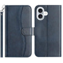iPhone 16/17 Series Dual - Folded S - shape Leather Phone Case