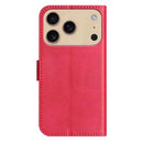 iPhone 16/17 Series Dual - Folded S - shape Leather Phone Case