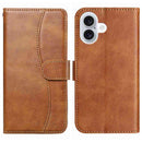 iPhone 16/17 Series Dual - Folded S - shape Leather Phone Case