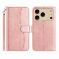 iPhone 16/17 Series Dual - Folded S - shape Leather Phone Case