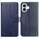 iPhone 16/17 Series Dual - Folded S - shape Leather Phone Case