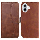 iPhone 16/17 Series Dual - Folded S - shape Leather Phone Case