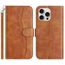 iPhone 16/17 Series Dual - Folded S - shape Leather Phone Case