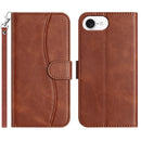 iPhone 16/17 Series Dual - Folded S - shape Leather Phone Case