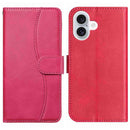 iPhone 16/17 Series Dual - Folded S - shape Leather Phone Case