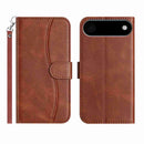 iPhone 16/17 Series Dual - Folded S - shape Leather Phone Case