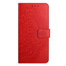 iPhone 16/17 Series Flower Embossed Leather Phone Case