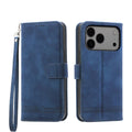 iPhone 16/17 Series Line TPU Hybrid PU Leather Phone Case