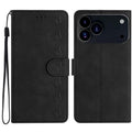 iPhone 16/17 Series Seven Butterflies Embossed Leather Phone Case