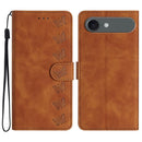 iPhone 16/17 Series Seven Butterflies Embossed Leather Phone Case