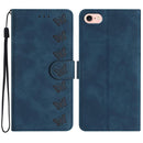 iPhone 16/17 Series Seven Butterflies Embossed Leather Phone Case