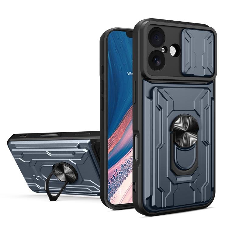 iPhone 16/17 Sliding Camshield TPU+PC Phone Case
