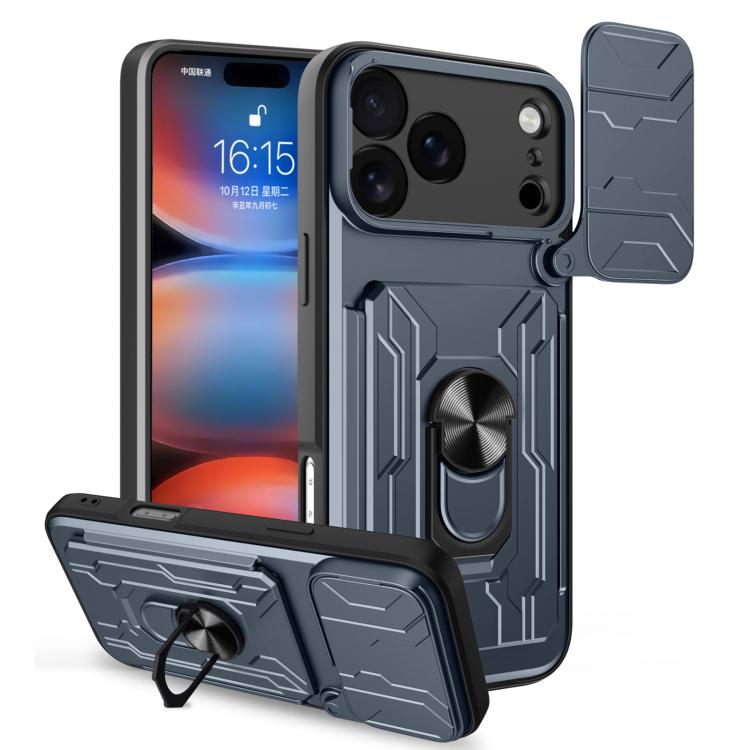 iPhone 16/17 Sliding Camshield TPU+PC Phone Case