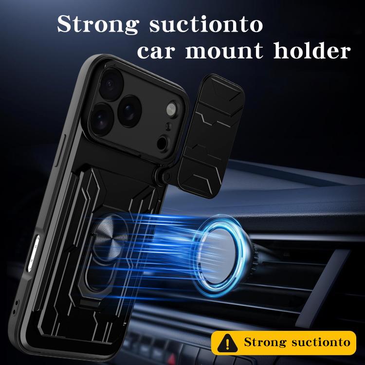 iPhone 16/17 Sliding Camshield TPU+PC Phone Case