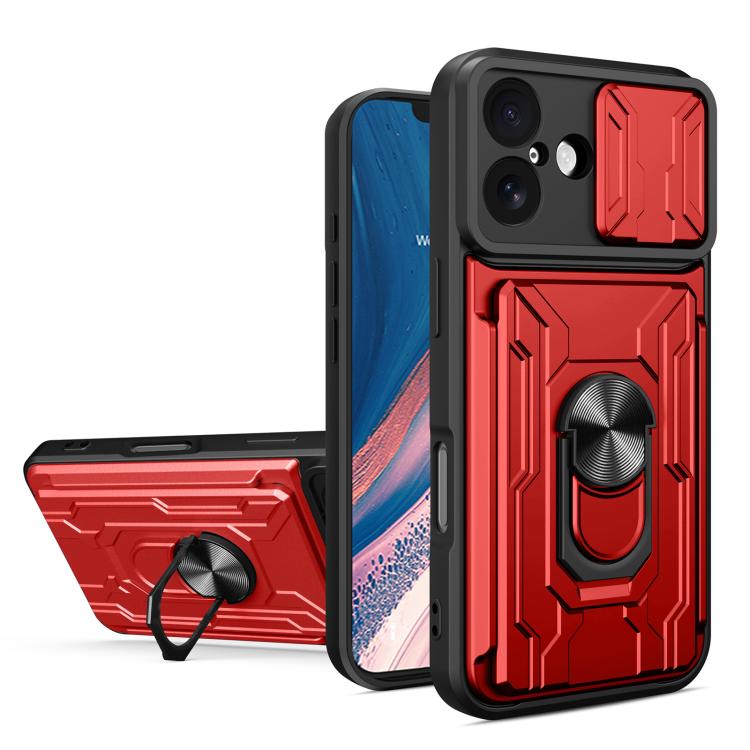 iPhone 16/17 Sliding Camshield TPU+PC Phone Case